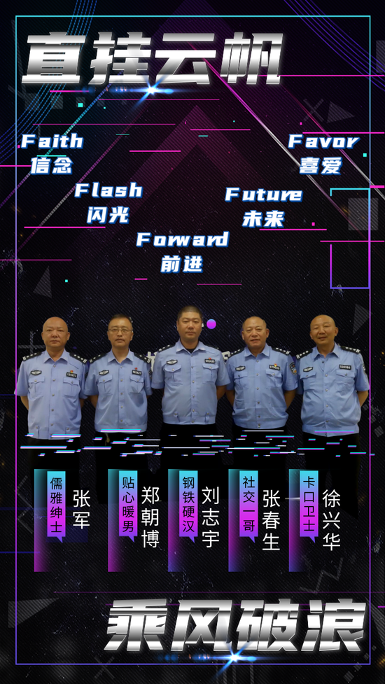 “乘风破浪”的老警“F5”，你最pick哪一位？